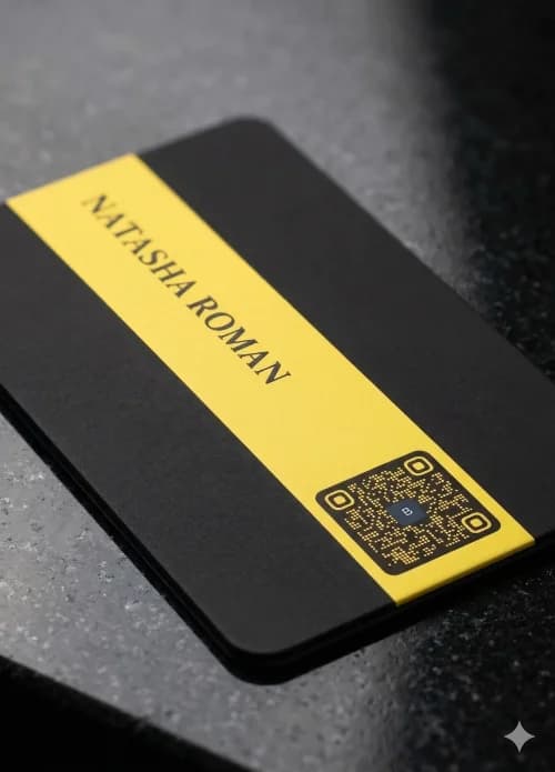 Professional networking with QR-enabled cards